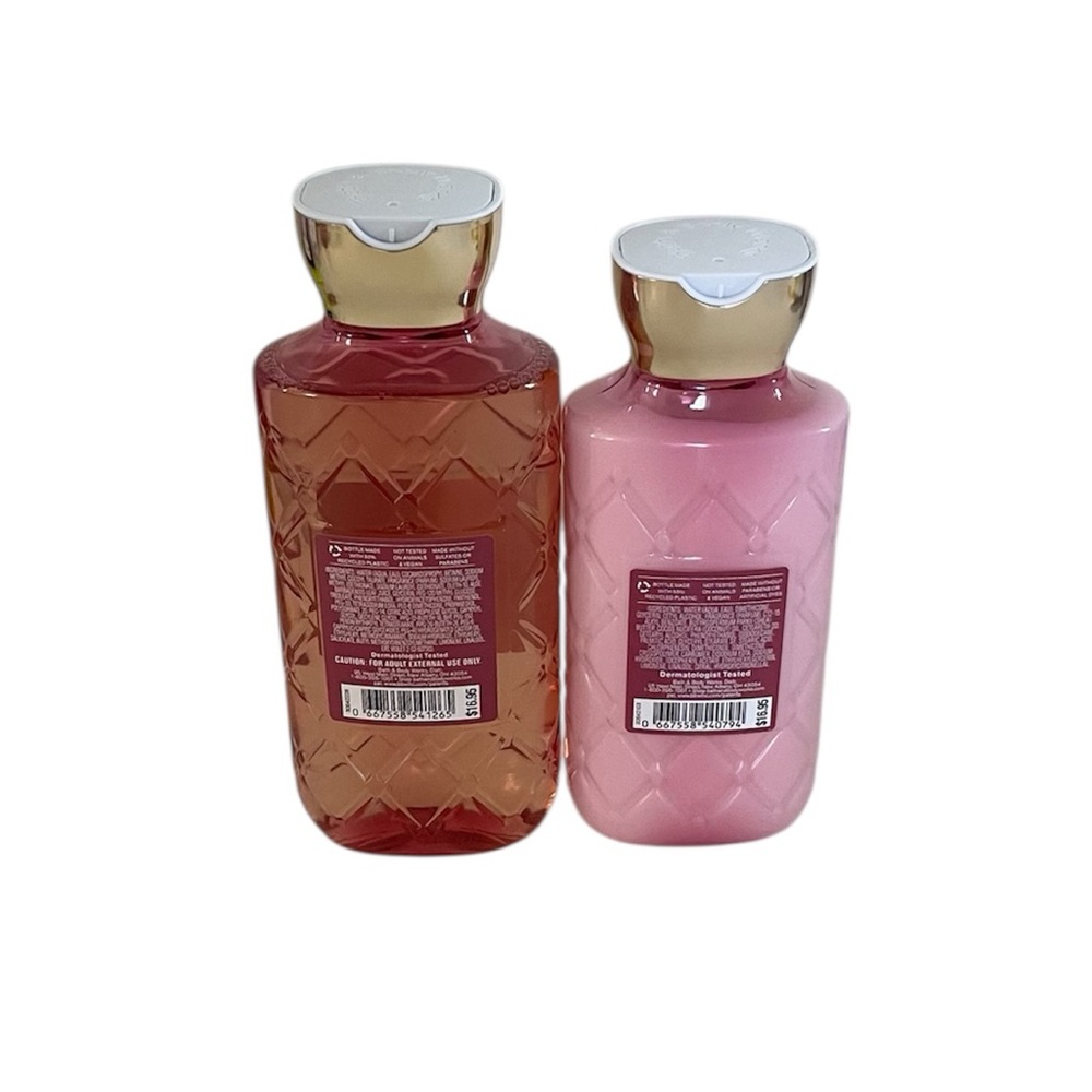 Bath & Body Works Champagne Toast Body Wash & Lotion Full Size Set with Tote Bag - Picture 4 of 12